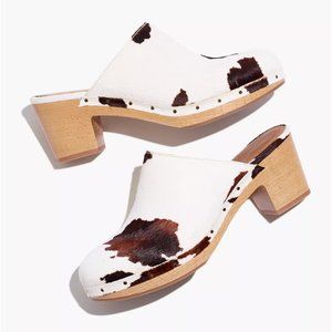 Madewell | Ayanna Clog | Cow Print Calf Hair
